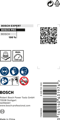 Bosch PRO ruostumattomasta teräksestä valmistettu puhdistuskuppiharja 50 x 0,3 mm.