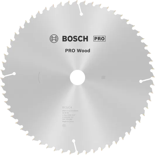 Bosch PRO Wood -pyörösahanterä 305 mm T60 tarkkaan puun sahaamiseen.