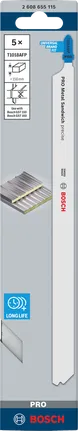 Bosch PRO Metal Sandwich T1018AFP 250 mm pistosahan terä 5 kpl.