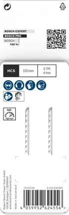 Bosch PRO Plastics PP clean T102D pistosahan terä 100 mm 2 kpl pakkaus.