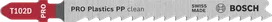 Bosch PRO Plastics PP clean T102D pistosahan terä.