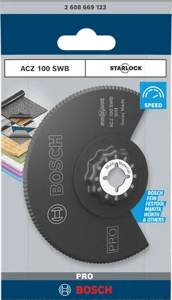 Bosch PRO ACZ 100 SWB monitoimityökalun terä 100 mm.