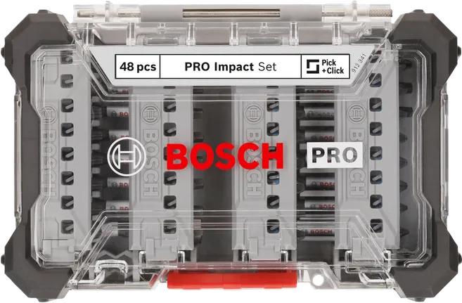 Bosch PRO iskuruuvimeisselin kärkisarja 48-osainen.