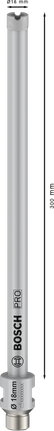 Bosch PRO -sydänjyrsin märkäporaukseen 18x300mm G 1/2".