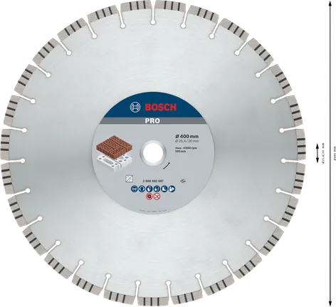 Bosch PRO -timanttilaikka muuraukseen, 400 mm.