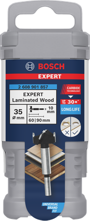 Bosch Expert laminoitujen puiden saranaleikkausporanterä 35 mm.