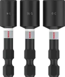 Bosch PRO -iskuhylsysarja, 1/4, 5/16, 3/8 tuumaa.