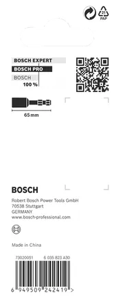 Bosch PRO -iskuhylsyjen asennin, 3/8 tuumaa x 65 mm, lisävaruste.