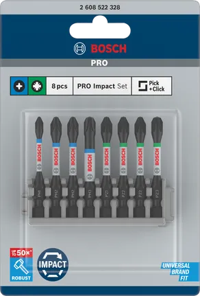 Bosch PRO iskuruuvimeisselin kärkisarja 8 kpl.