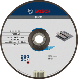Bosch PRO metallihiomalaikka 230x6x22,23 mm.