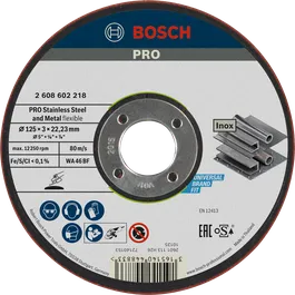 Bosch PRO puolijoustava metallin hiomalaikka 125 mm.