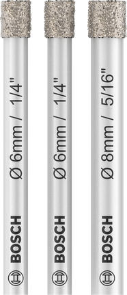Bosch PRO Ceramic -kuivaporanteräsarja laatoille, 3 kpl.