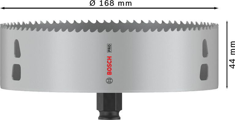 Bosch PRO Multi Material PC Plus -reikäsaha, halkaisija 168 mm.