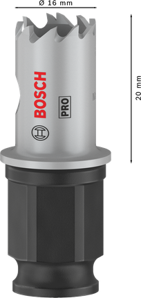 Bosch PRO peltireikäsaha PC Plus 16 mm metallille.