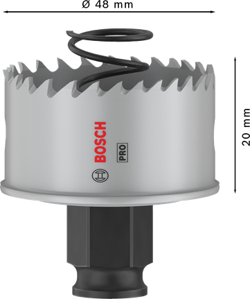 Bosch PRO Sheet Metal PC Plus -reikäsaha 48 mm metallin poraukseen.