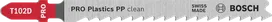 Bosch PRO Plastics PP clean T102D pistosahan terä.