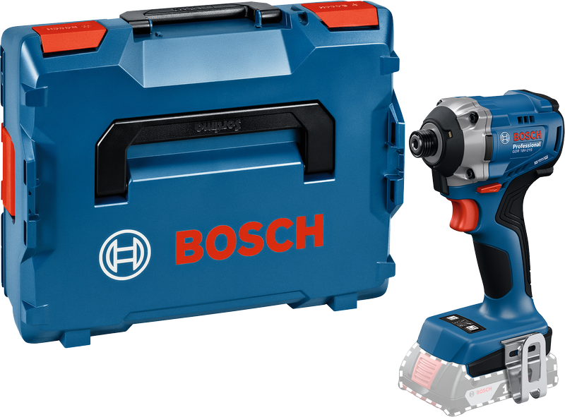 Bosch GDR 18V-215 akkuiskuruuvinväännin kotelossa.