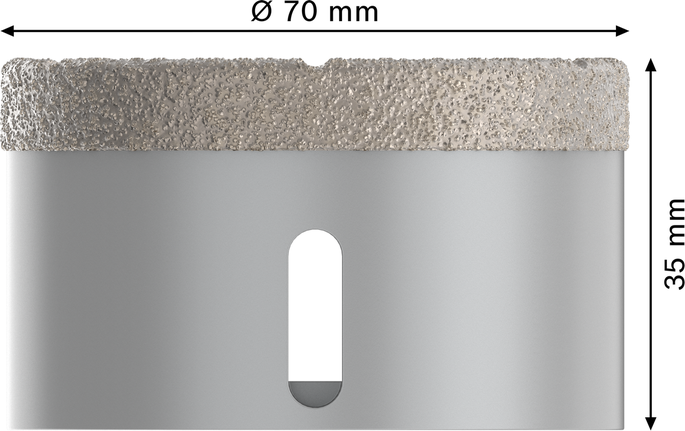 Bosch PRO Keraaminen kuivaporapora 70 x 35 mm X-Lock.