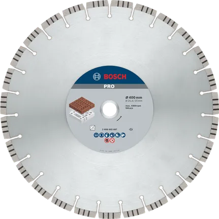 Bosch PRO -timanttilaikka 400 mm tiilen katkaisuun.
