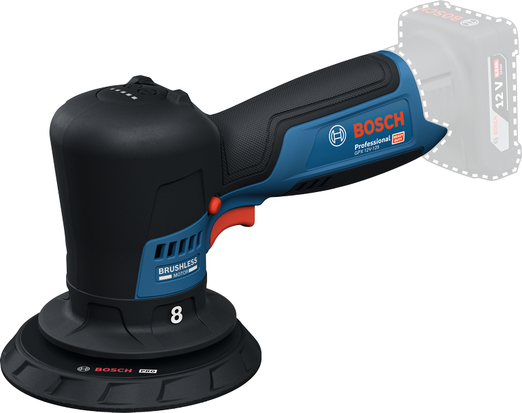 Bosch GPX 12V-125 akkukiillotuskone harjattomalla moottorilla.