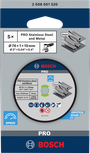 Bosch PRO -katkaisulaikka ruostumattomalle teräkselle ja metallille 76x1x10mm.