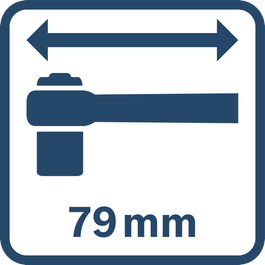  pään pituus: 79 mm