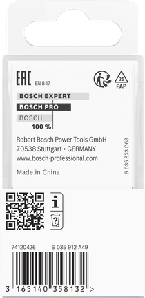 Bosch PRO -jyrsinterä, viiste 45°, 8 mm:n varsi.