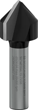 Bosch PRO -jyrsinterä V-ura 90° 16 mm tarkkaan urien jyrsintään.