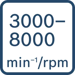  Nopeus minuutissa 3 000-8 000 r/min