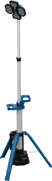Bosch GLT 18V-5000 työmaavalaisin jalustalla.