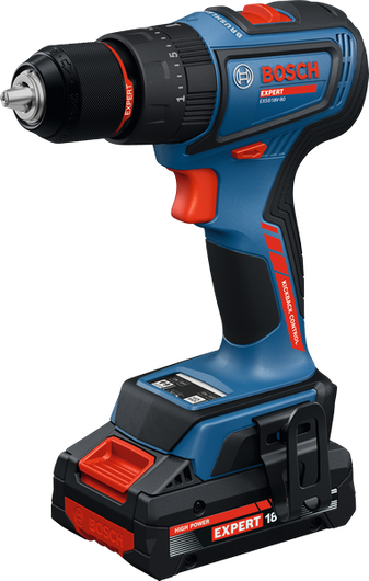 Bosch EXSB18V-90 akkuporakone ja 4 Ah akku.