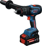Bosch EXSB18V-150 akkuporakone sivukahvalla.