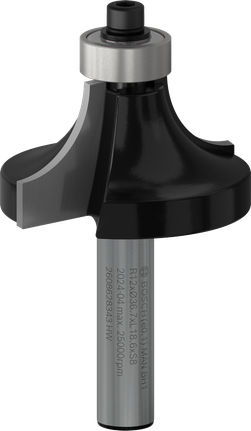 Bosch PRO -jyrsinterä pyöristykseen R12-varren yli 8 mm.