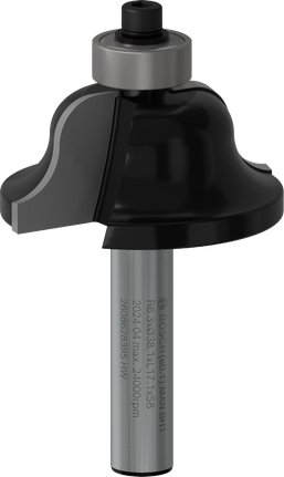 Bosch PRO -jyrsinterä, roomalainen Ogee-terä, 8 mm:n varsi, R 6.3.