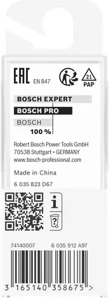 Bosch PRO -jyrsinterä, V-ura, 60° varsi, 8 mm.