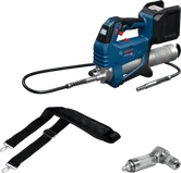 Bosch GFP 18V-10 akkukäyttöinen rasvapuristin hihnalla.