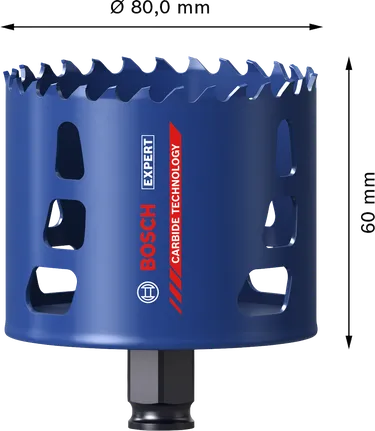 Bosch EXPERT Multi Material 80 mm:n kovametallireikäsaha.