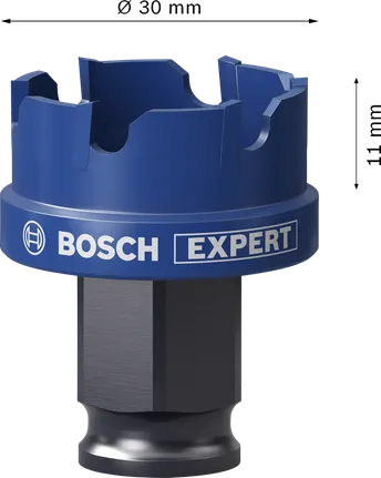 Bosch EXPERT peltiporakone Power Change Plus -reikäsaha 30 mm.
