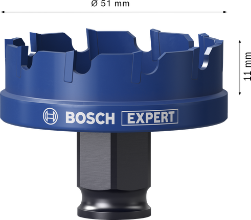 Bosch EXPERT peltiporakone Power Change Plus -reikäsaha 51 mm.