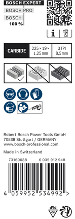 Bosch EXPERT Aerated Concrete S 1141 HM -sahanterä kevytbetonin leikkaamiseen.