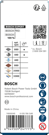 Bosch 20 × 60 mm:n monitoimireikäsahan pakkaus.