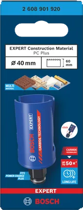 Bosch 40×60 mm:n Expert Construction -reikäsaha.