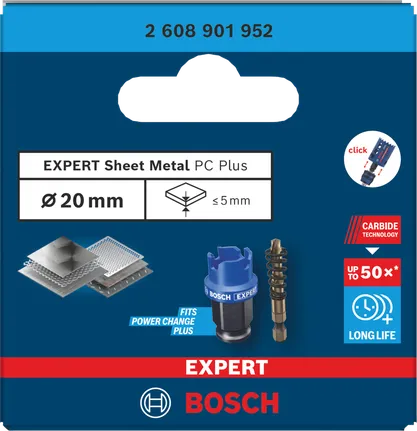Bosch 20 mm:n peltireikäsaha.