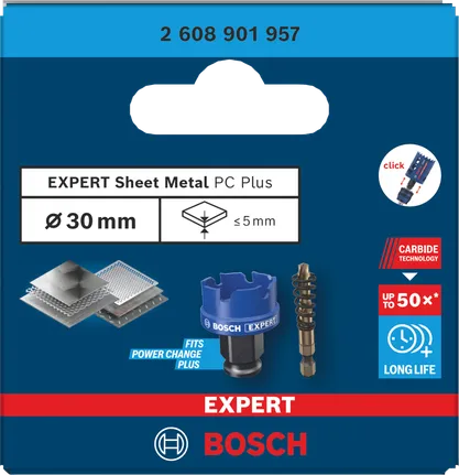 Bosch Expert -levysaha 30 mm:n reikäsaha.