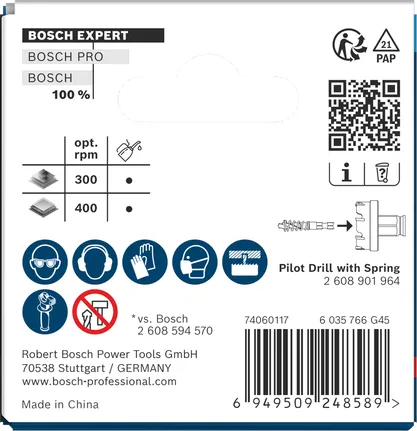 Bosch EXPERT peltiporakone Power Change Plus -reikäsaha 40 x 5 mm.