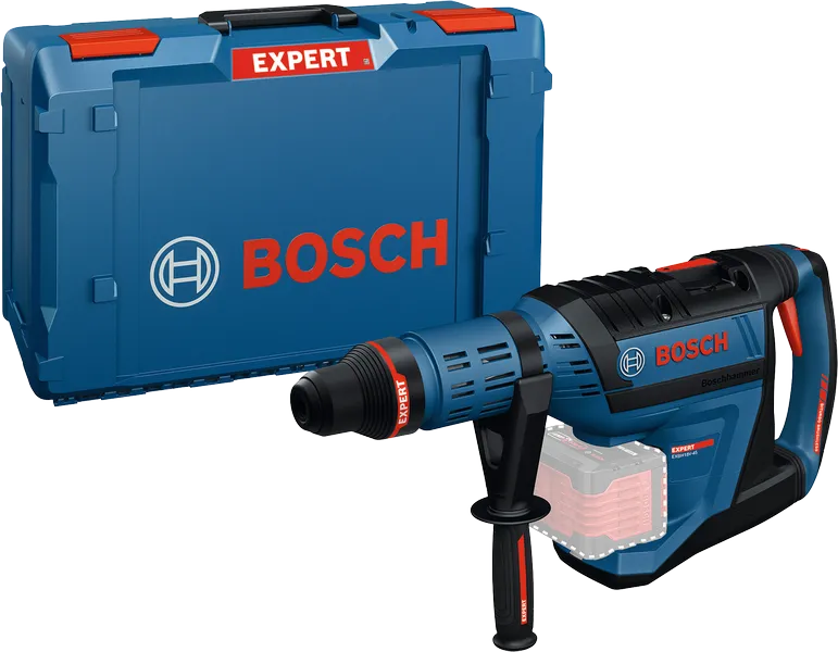 Bosch akkuporavasara kantolaukussa.