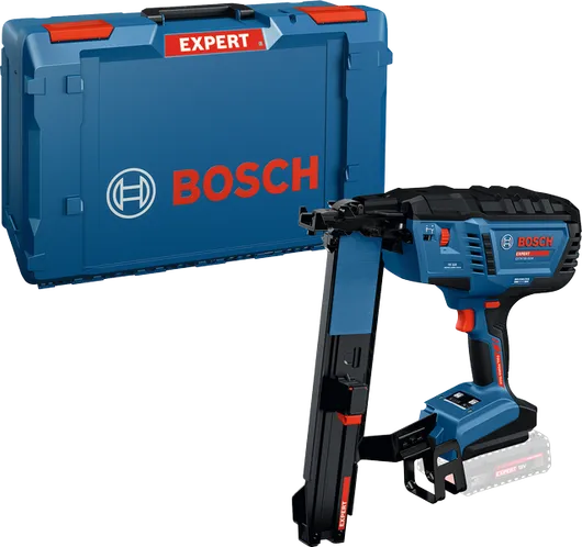 Bosch akkunaulain EXTH18V-50M kantolaukussa.