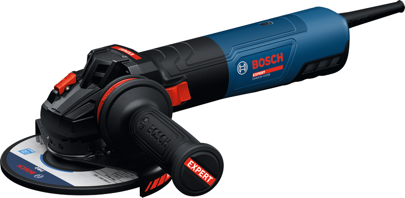 Bosch EXWS20-150SB kulmahiomakone sivukahvalla.