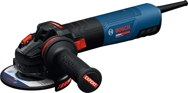Bosch EXWS20-125B kulmahiomakone sivukahvalla.