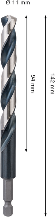 Bosch PRO Metal HSS-G -iskuporanterä 11 x 142 mm.